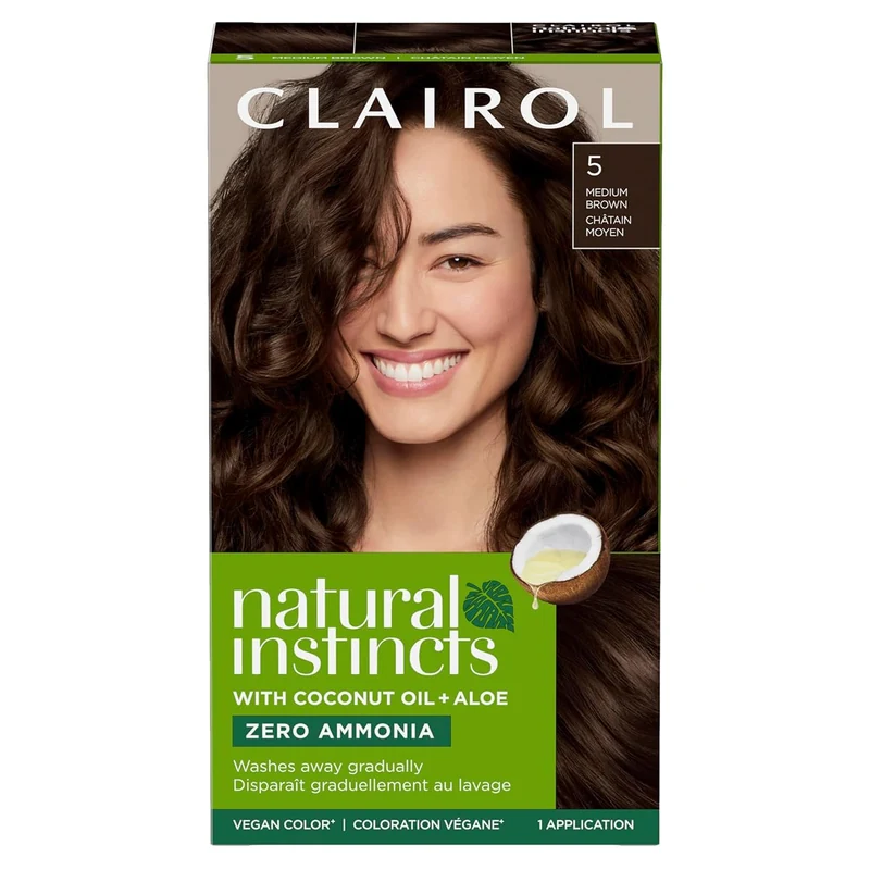 Medium Brown Demi-Permanent Color Clairol Natural Instincts hair color